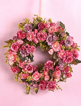 Kunstblumenkranz Nelken Ø 30 cm