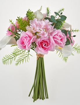 Kunstblumenstrauß Rosen & Calla