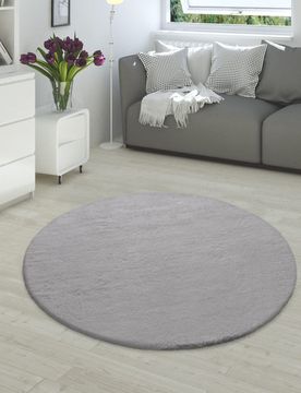 Hochflor-Teppich RABBIT 780 Grau Rund