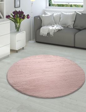 Hochflor-Teppich RABBIT 780 Pink Rund