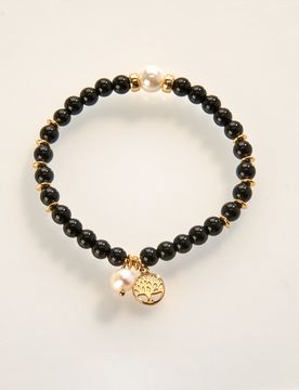 Obsidian-Armband schwarz Amélie di Santi
