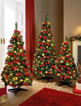 LED-Weihnachtsbaum geschmückt 150 cm