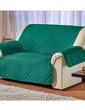 Sofaüberwurf 2-Sitzer grün, 188 x 225 cm