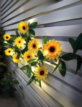 Solar-Lichterkette "Sonnenblumen"