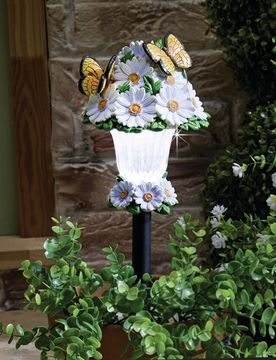Solarstecker "Schmetterling & Blüten"