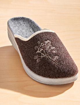 Pagen Pantoffel "Cara" dunkelbraun