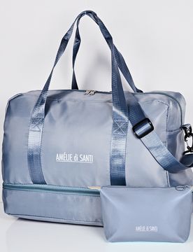Reisetasche inkl. Kosmetiktasche hellblau Amélie di Santi