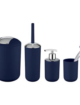 Bad-Accessoire-Set "Brasil" Dunkelblau 4-tlg. bruchsicher