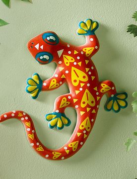 Wanddeko Gecko rot Gainsborough