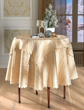 Tischdecke "Goldtraum" rund, Ø 160 cm