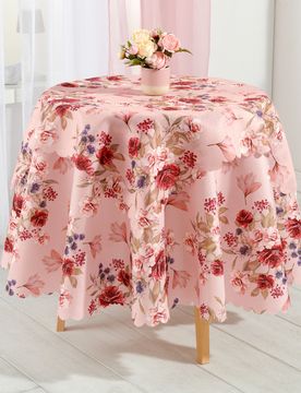 Tischdecke "Rosen" Ø 160 cm Schäfer
