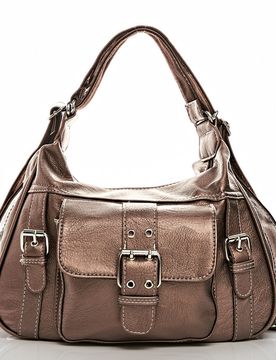 Umhängetasche "Tara" 2-in-1 Rucksack bronze-metallic