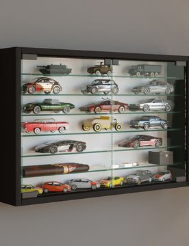 VCM Vitrine "Mandosa XL" Schwarz