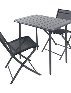 Tlg. Gartenset "Sumila" 80 x 55 Schwarz