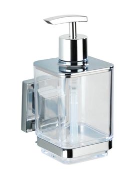 Vacuum-Loc® Seifenspender „Quadro“, Edelstahl