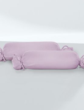Feinjersey-Nackenrollenbezug Doppelpack viola, 2x 15x40 cm