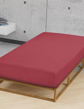 Feinjersey-Spannbetttuch rost, 1x 140x200 cm - 160x200 cm