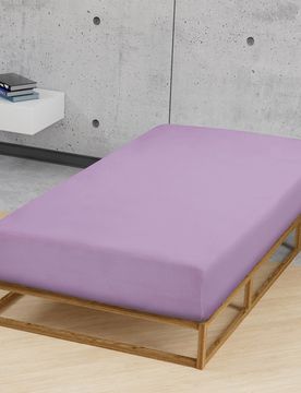 Feinjersey-Spannbetttuch viola, 1x 140x200 cm - 160x200 cm