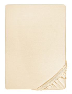 Jersey-Elastic-Boxspring-Spannbetttuch champagner, 1x 180x200 cm - 200x220 cm
