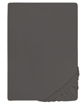 Jersey-Elastic-Boxspring-Spannbetttuch dunkelgrau, 1x 180x200 cm - 200x220 cm