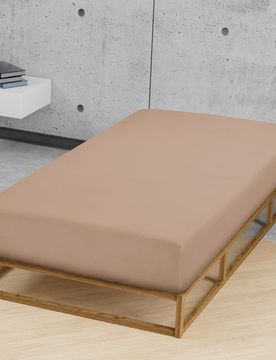 Jersey-Elastic-Spannbetttuch macchiato, 1x 140x200 cm - 160x220 cm