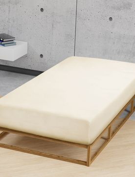 Jersey-Elastic-Spannbetttuch kitt, 1x 90x190 cm - 100x220 cm