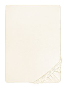 Jersey-Elastic-Topper-Spannbetttuch perlmutt, 1x 140x200 cm - 160x220 cm