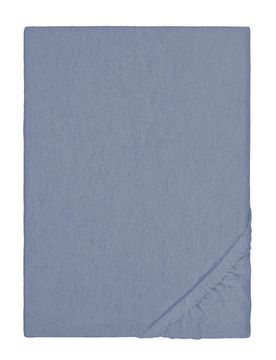 Spannbetttuch Melange blau, 140x200 cm - 160x200 cm