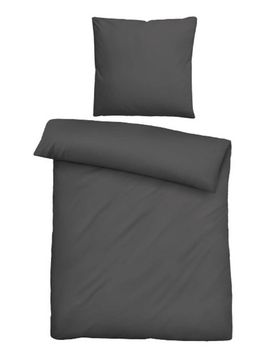 Tencel Bettwäsche UNI titanium, 1x 135x200 cm + 1x 80x80 cm