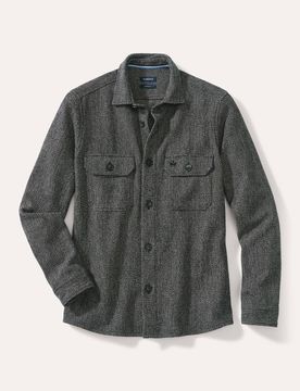 Hemd-Jacke Woll-Mix, Regular Fit#noch offen: Größenlauf, Farbe Schwarz, 58/60, moderne Hemd-Jacke mit Kent-Kragen Herren