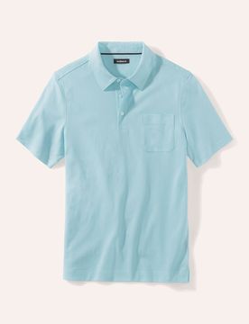 Tausend-Poren-Polo, , Farbe Blau, 62/64, mercerisierte Baumwolle luftige Klimaporen Herren