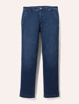 Thermojeans Chino 2.0, Regular Fit#normale Größen#schlanke Größen#untersetzte Größen, Farbe Blau, 32, warmes Baumwollfutter elastisch und bequem