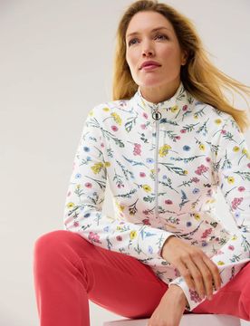 Baumwollstretch Jacke, normale Größen, Farbe Weiß, 36, hautsympathische Baumwolle bequem dank Elasthan Damen