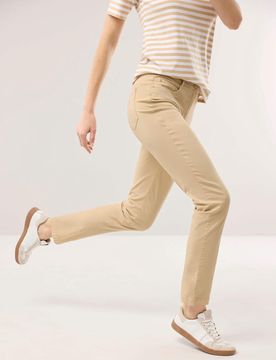 Baumwollhose Supersoft, noch offen: Filter Passform#noch offen: Größenlauf, Farbe Beige, 48, Powerstretch-Qualität softes Material Damen