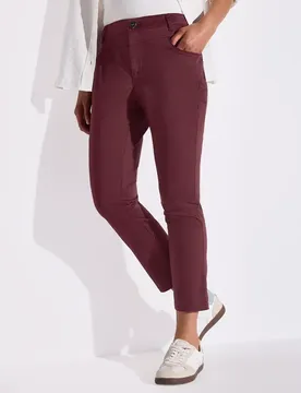Street One 7/8-Satinhose female Rot