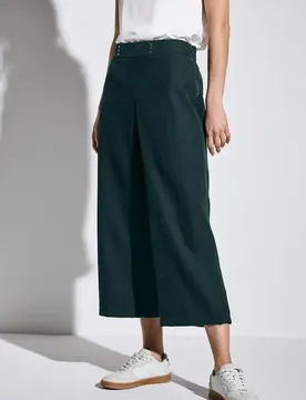 Twill Culotte female Grün