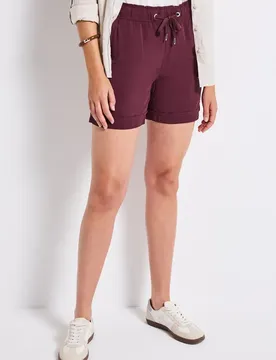 Paperbag Shorts female Rot