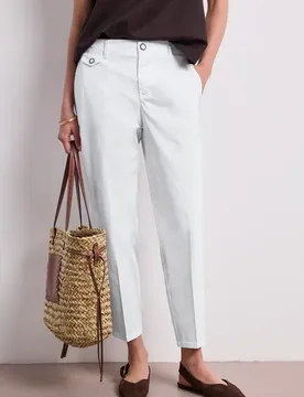 Chino im Casual Fit in softer Qualität female Weiß