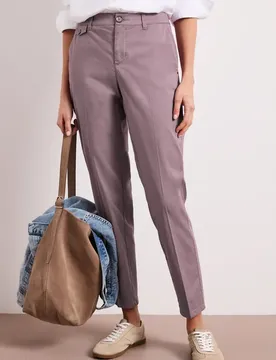 Chino im Casual Fit in softer Qualität female Rosa