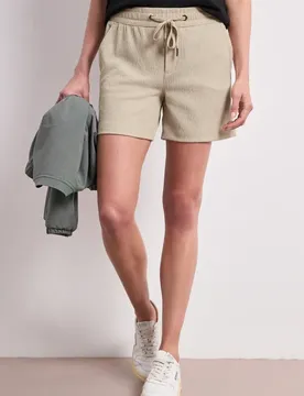 Shorts mit Struktur im Loose Fit female Beige
