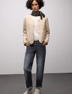 Street One Straight Leg Jeans Grau