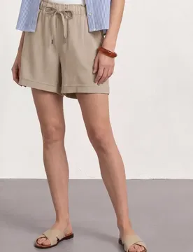 Paberbag Viskose Shorts female Beige