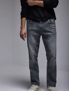 Street One Jeans im Regular Fit male Grau