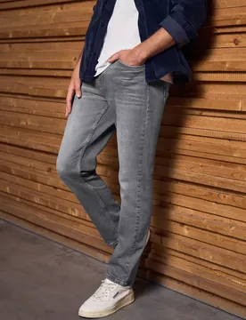 Street One Straight Leg Jeans male Grau