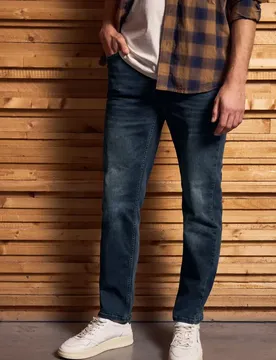 Street One Regular Fit Jeans male Blau