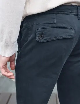 Street One Softe Chino im Washed-Look male Blau
