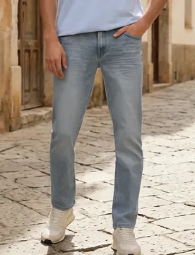 Street One Slim Leg Jeans male Grau