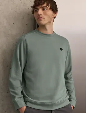 Street One Rundhals Sweatshirt male Grün