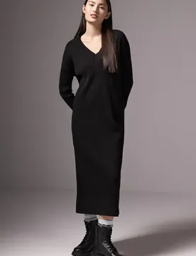 Street One Strickkleid female Schwarz
