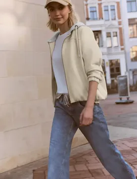 Street One Jacke mit abnehmbarer Kapuze female Beige